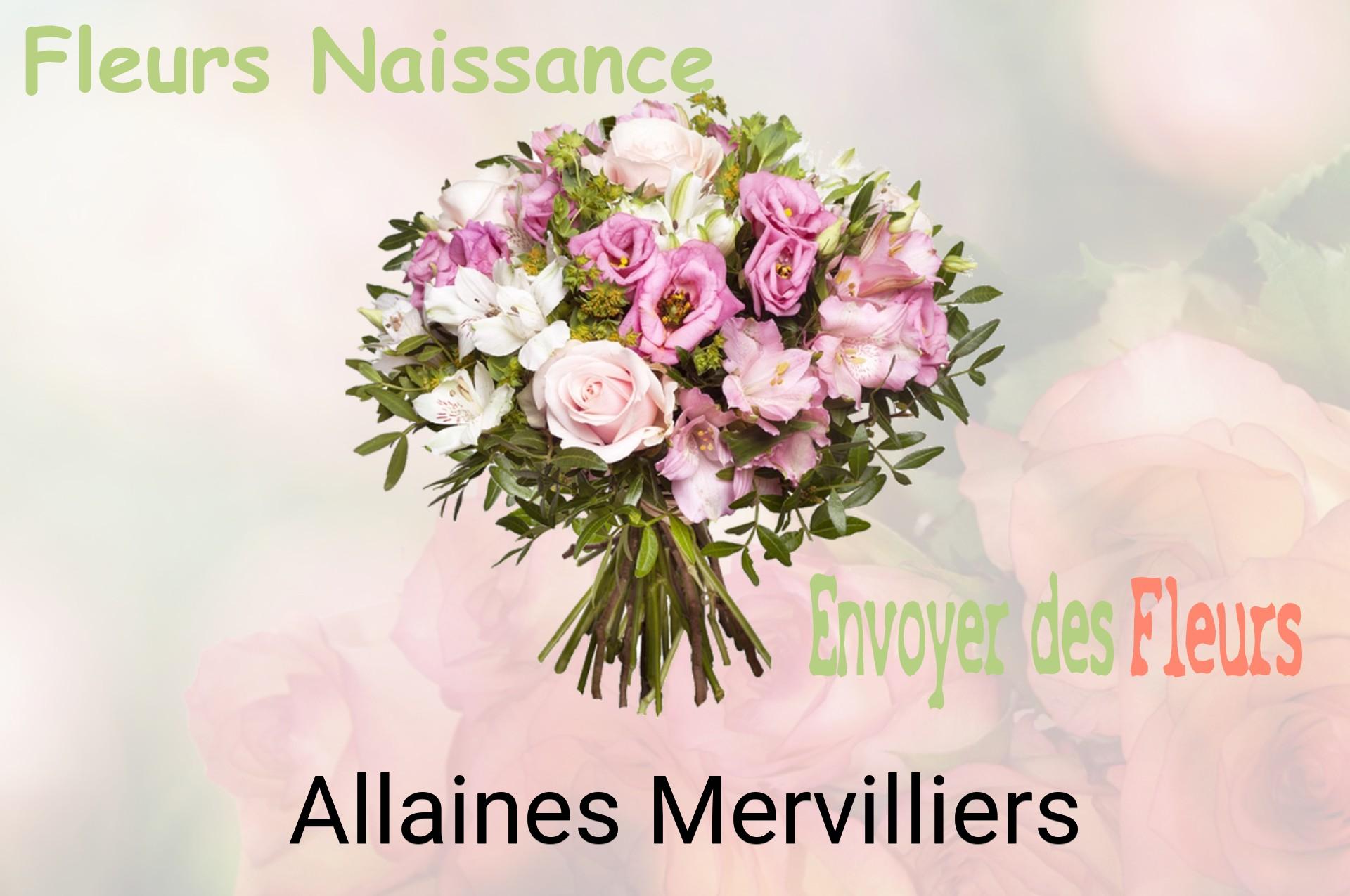 Bouquet de fleurs de naissance livré à Allaines-Mervilliers